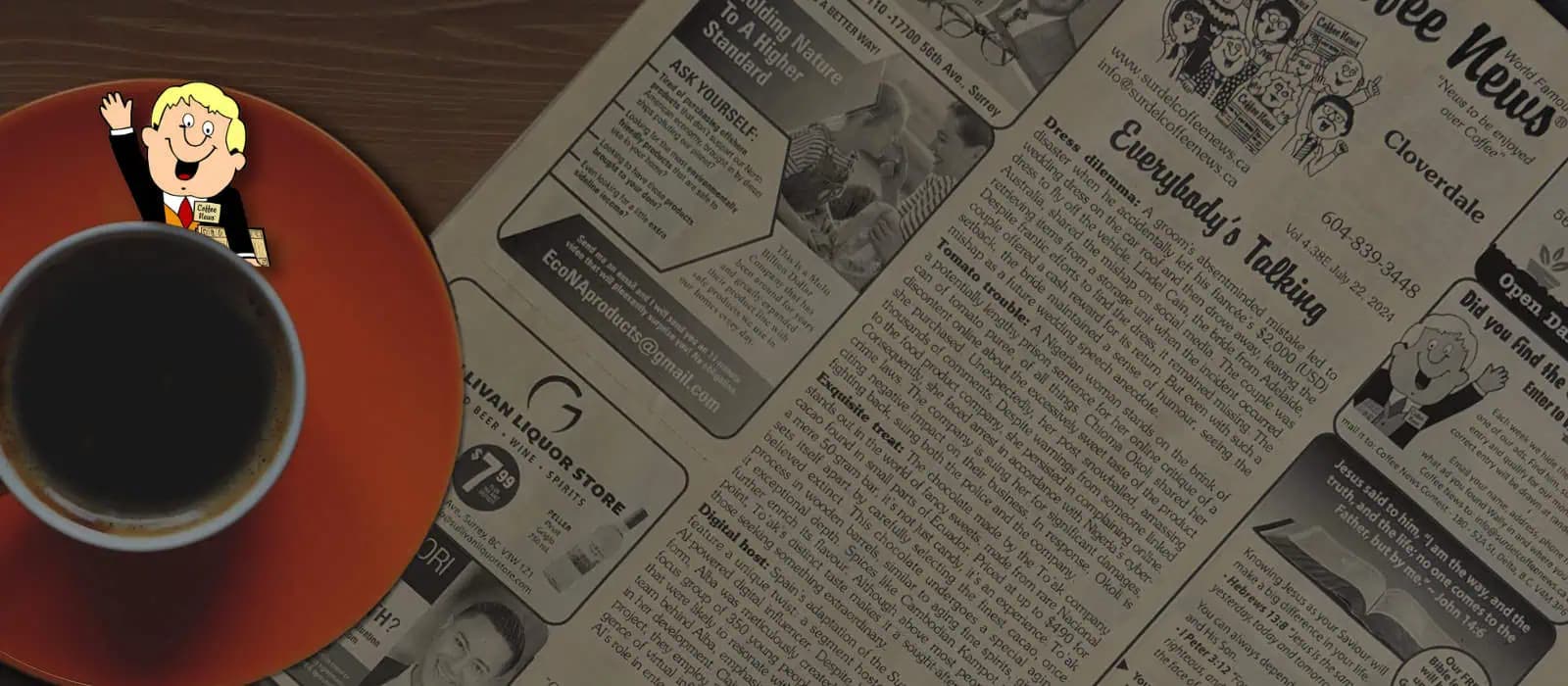 Find the Coffee News Guy Contest